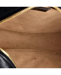 Pre-Owned Gucci Small Gg Marmont Shoulder Bag Diagonal Quilted Gg Canvas with Leather