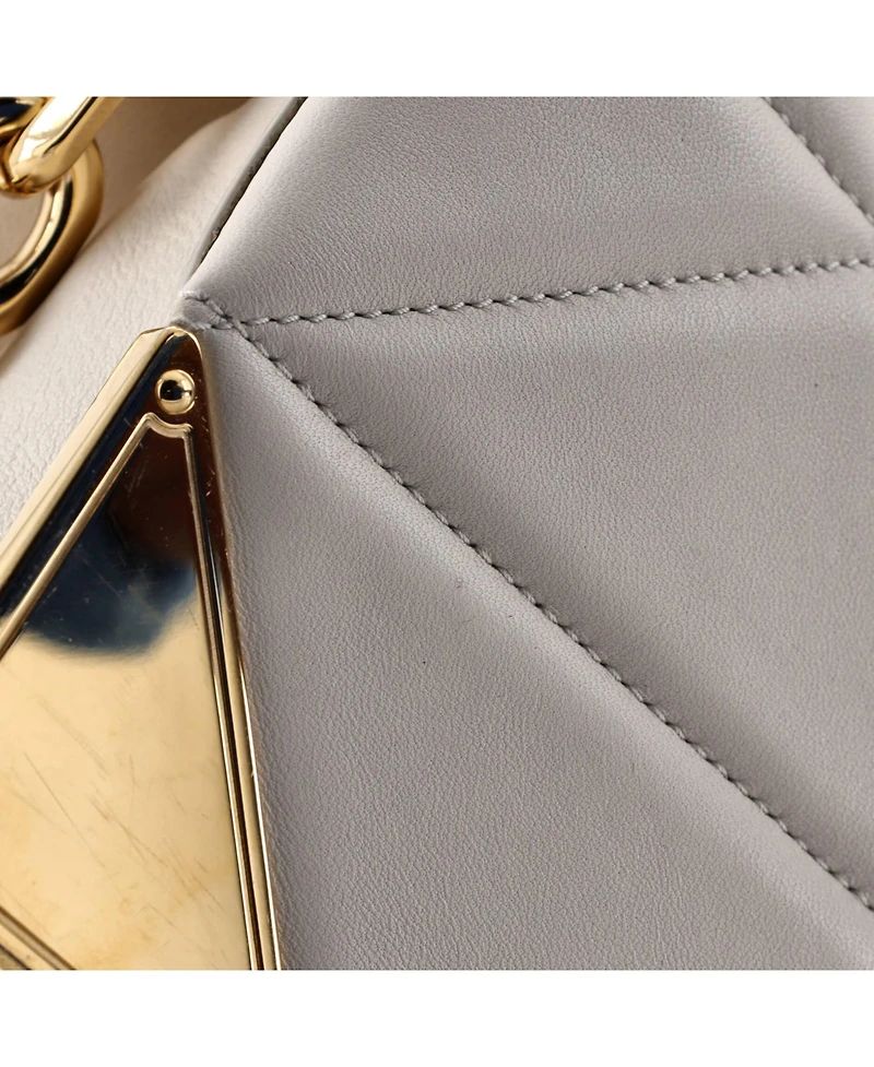 Pre-Owned Prada Mini Structured Logo Crossbody Bag Quilted Leather