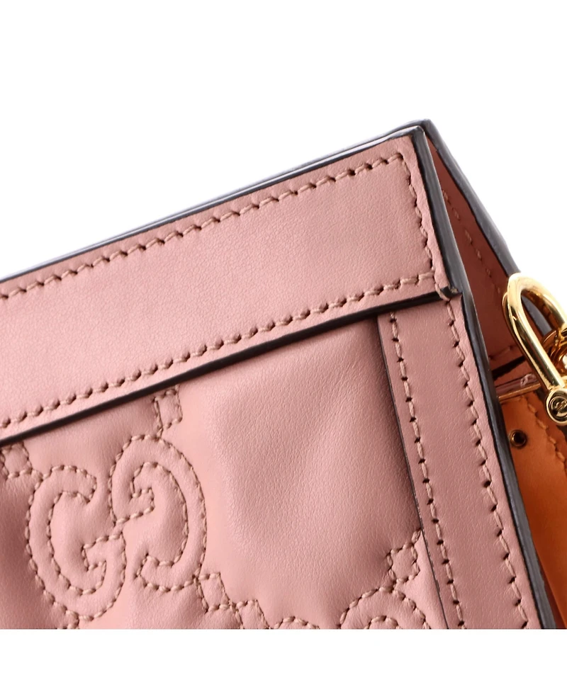 Pre-Owned Gucci Small Gg Shoulder Bag Gg Matelasse Leather