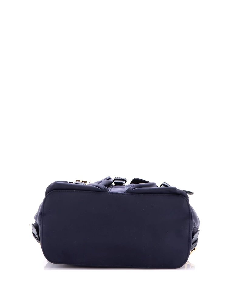 Pre-Owned Prada Small Re-Edition 1978 Pocket Backpack Re-Nylon with Saffiano Leather