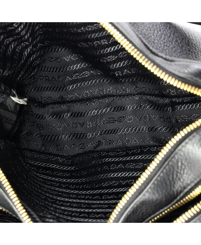 Pre-Owned Prada Double Zip Camera Bag Vitello Daino