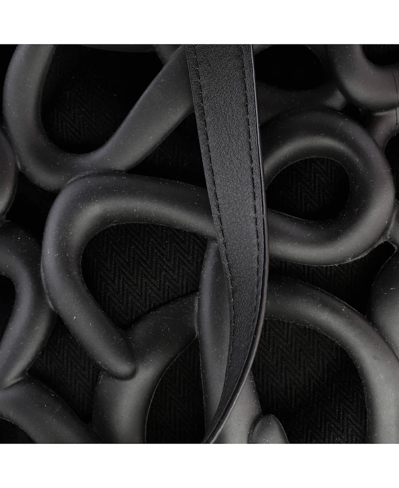 Pre-Owned Loewe Small Inflated Anagram Cut Out Basket Tote Rubber and Leather