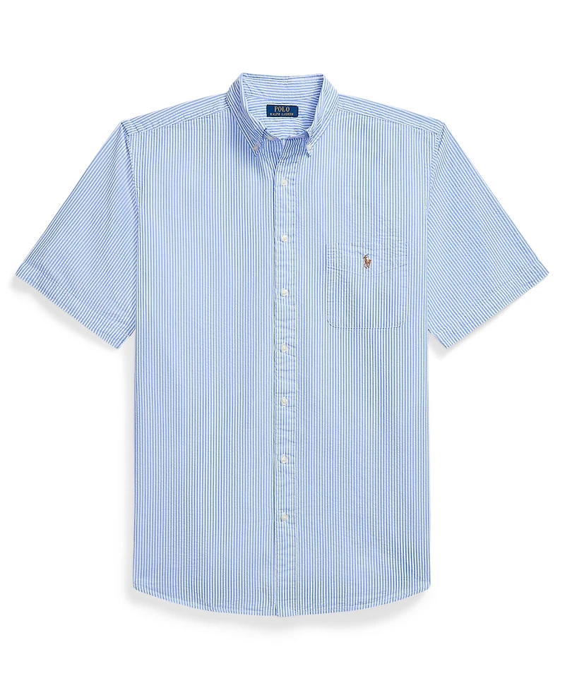 Polo Ralph Lauren Men's Big & Tall Striped Seersucker Shirt
