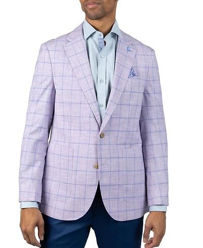 Tailorbyrd Men's Melange Windowpane Sport Coat