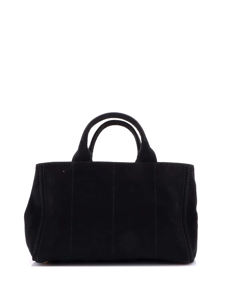 Pre-Owned Prada Medium Canapa Convertible Tote Canvas