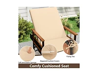 Slickblue Patio Reclining Lounge Chair with 4-Position Adjustable Backrest