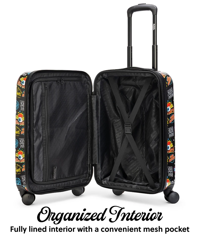 Von Dutch Jax Small Expandable Hardside Carry-On Spinner Suitcase