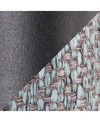 flynama Fabric Queen Headboard with Black Metal Frame and Braided Tufting