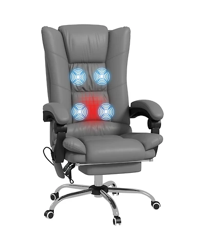 Boyel Living Vibration Massage Office Chair with Heat and Footrest