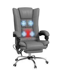 Boyel Living Vibration Massage Office Chair with Heat and Footrest