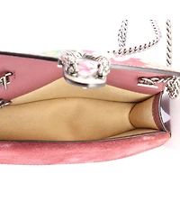 Pre-Owned Gucci Super Mini Dionysus Bag Blooms Print Gg Coated Canvas