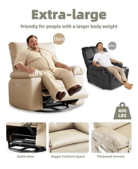 gaomon Oversized Wide Recliner Chair