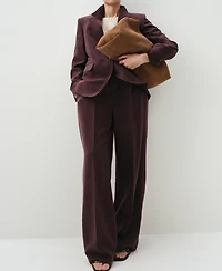 Mango Women's Low-Rise Lyocell Pants