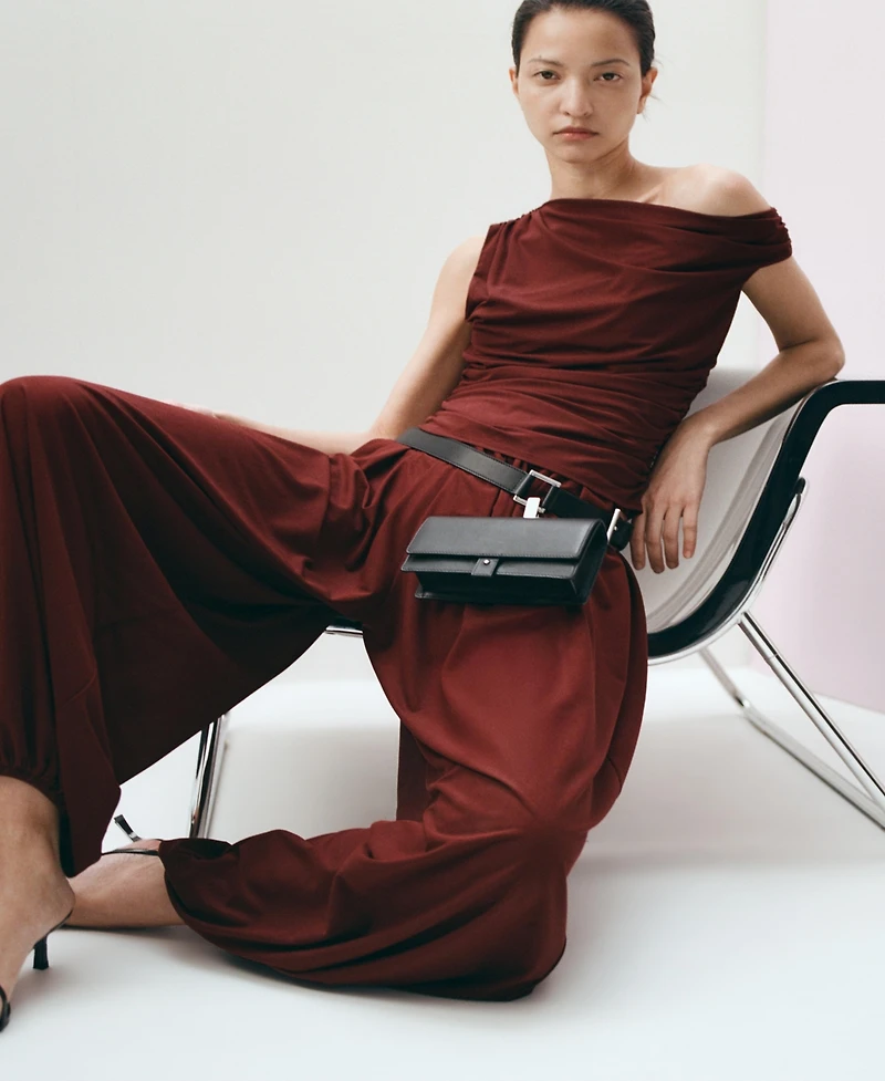 Mango Women's Mid-Rise Balloon Pants