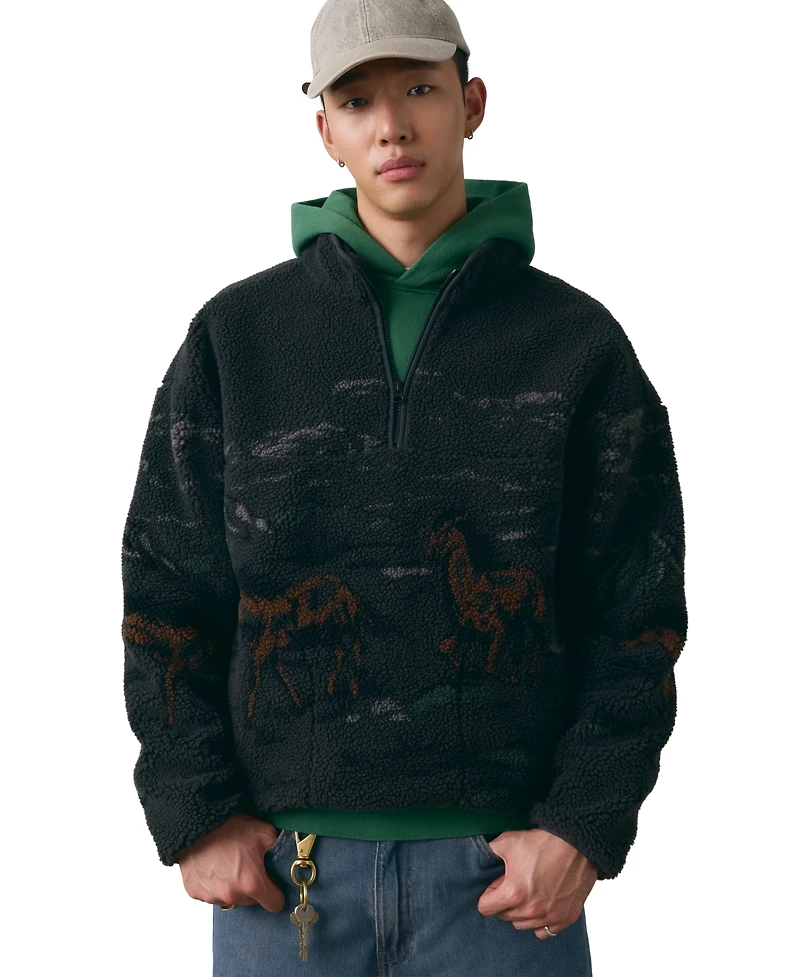 Levi's Men's Sherpa Popover Sweatshirt