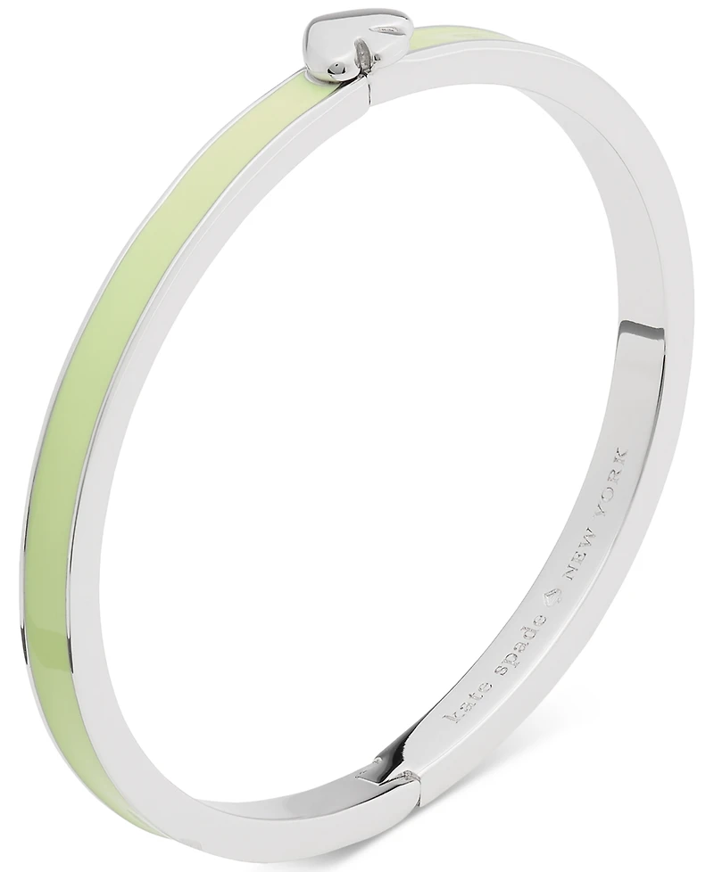 kate spade new york Silver Plated Thin Enamel Bangle Bracelet
