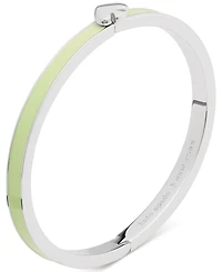 kate spade new york Silver Plated Thin Enamel Bangle Bracelet