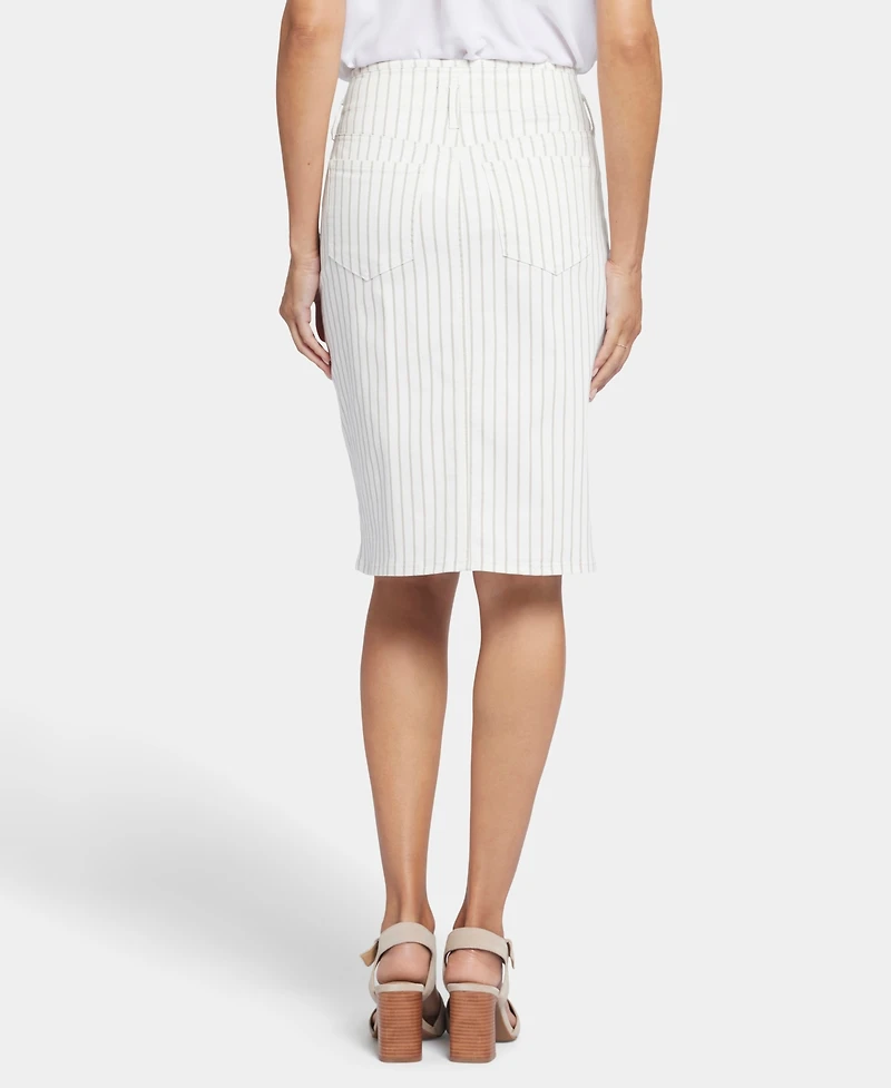 Nydj Petite High-Waist Button Closure Skirt