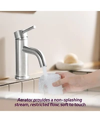 Busdays Bathroom Faucet Single Hole Modern Bathroom Sink Faucet Vanity Bathroom Faucet