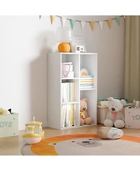 Homlux 5 Cube Storage Bookshelf Kids Toy Organizer Horizontal Vertical