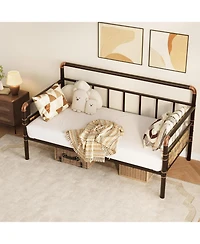 gaomon Metal Daybed Frame, Heavy Duty Metal Twin Bed Frame, Daybed for Living Room Bedroom Guest Room