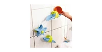 Haba Stem Bath Toys for Kids Ages 3-6 with Suction Cup Tracks, Paddle Wheel, Ladle and Ball, Water Toys to Inspire Creativity and Problem-Solving