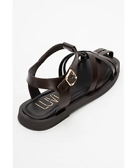 Forever and Always Shoes Women's Andres Leather Sandal