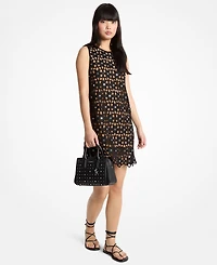 Michael Kors Women's Sleeveless Crew Neck Mini Dress