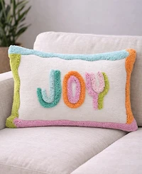 Vibhsa Playful Tufted Joy Lumbar Decorative Pillow, 14" x 20"