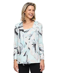 Alex Evenings Women's Scoop Neck Tank Top & Jacket, 2-Piece Set