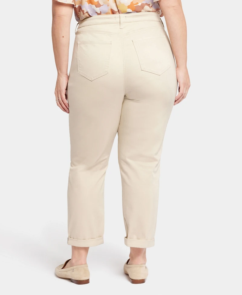 Nydj Plus Margot Girlfriend Jeans with Roll Cuffs