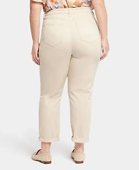 Nydj Plus Margot Girlfriend Jeans with Roll Cuffs