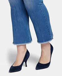 Nydj Plus Barbara Bootcut Ankle Jeans with Frayed Hems