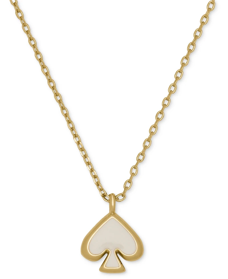 kate Spade new york Gold-Tone Brass Enamel Mini Pendant Necklace