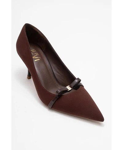 Prologue Shoes Women's Annie Bow Pointed Toe Pump