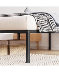 gaomon 16 Inch Queen Size Metal Bed Frame - Heavy Duty Platform Bed with Under Bed Storage, Easy Assembly, No Box Spring Needed