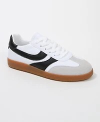 Berness Women's Lilliann Mixed Panel Lace-Up Sneakers