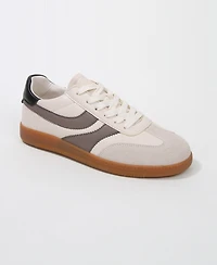 Berness Women's Lilliann Mixed Panel Lace-Up Sneakers