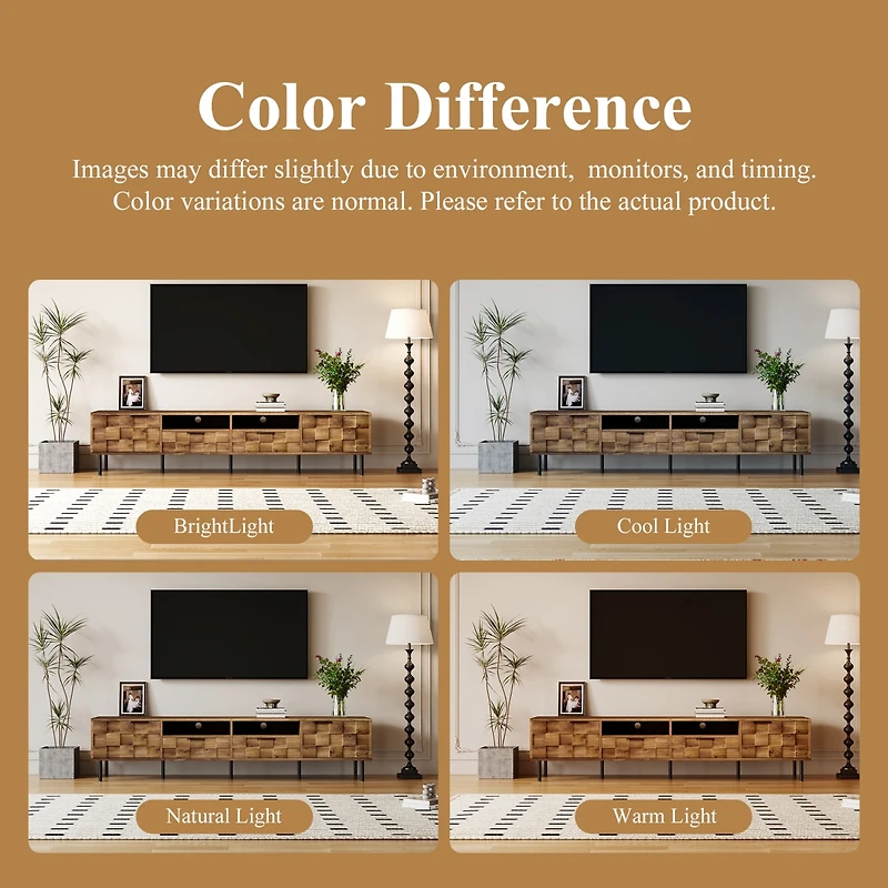 sumyeg Storage Cabinet with Tv Stand for TVs 2 Drawers