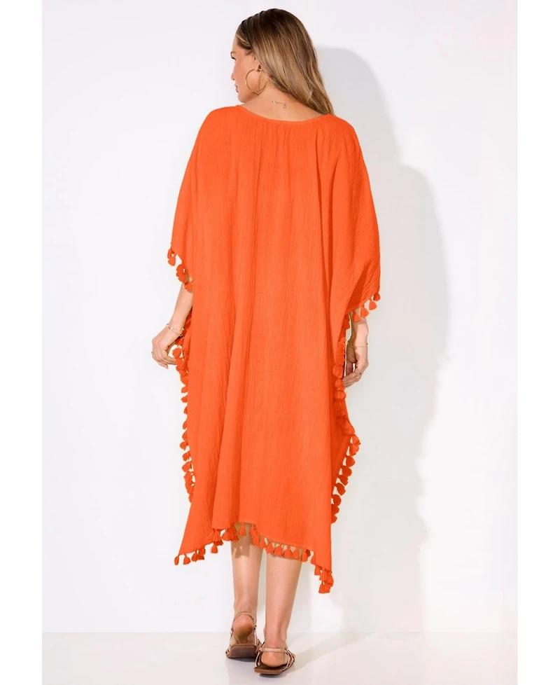 Swimsuits for All Women's Everly Pom Cover Up Tunic