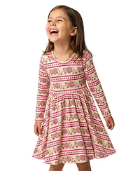Motette Toddler Girls Pomegranate Soiree Bamboo Twirl Dress
