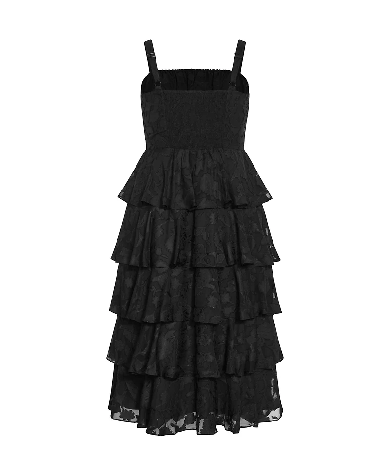City Chic Women's Plus Daniela Ruffle Tier Dress