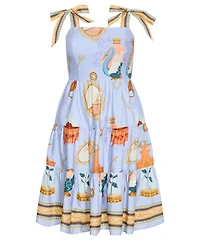 City Chic Women's Plus Casey Beauty Print Border Dress