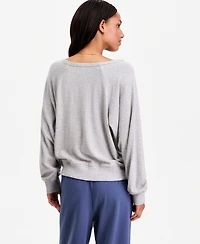 Hippie Rose Juniors' Twofer Long-Sleeve Henley Lounge Top