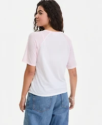 Hippie Rose Juniors' Raglan Sleeve Top