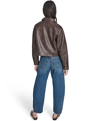 Levi's Women's Faux Suede Relaxed Fit Zip Front Jacket