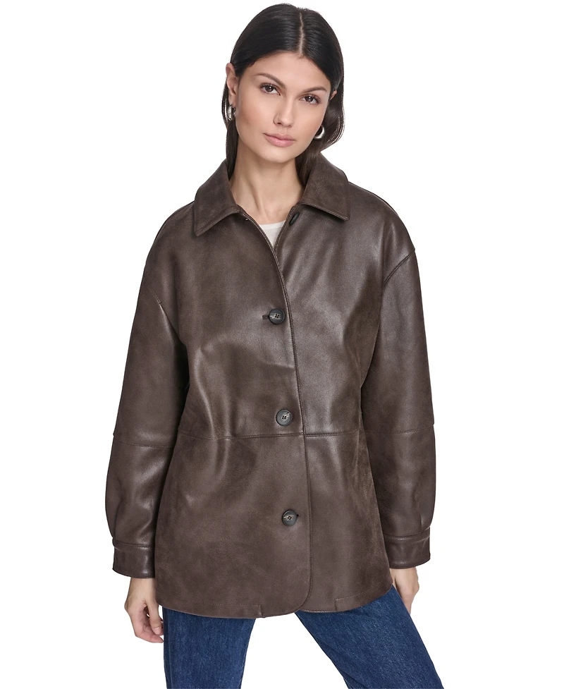 Levi's Women's Relaxed Fit Faux Leather Jacket