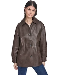 Levi's Women's Relaxed Fit Faux Leather Jacket