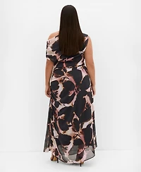 City Chic Women's Vivid Print Maxi Dress