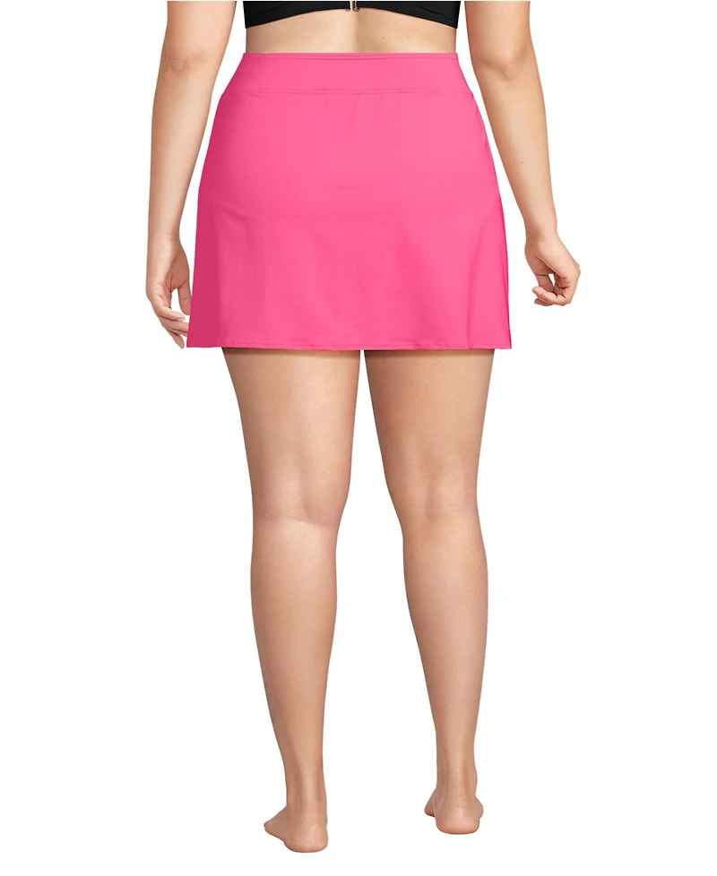Lands' End Plus Tummy Control Swim Skirt